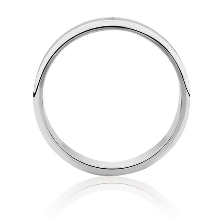 Men's Wedding Band in 10kt White Gold Men's Wedding Band in 10kt White Gold