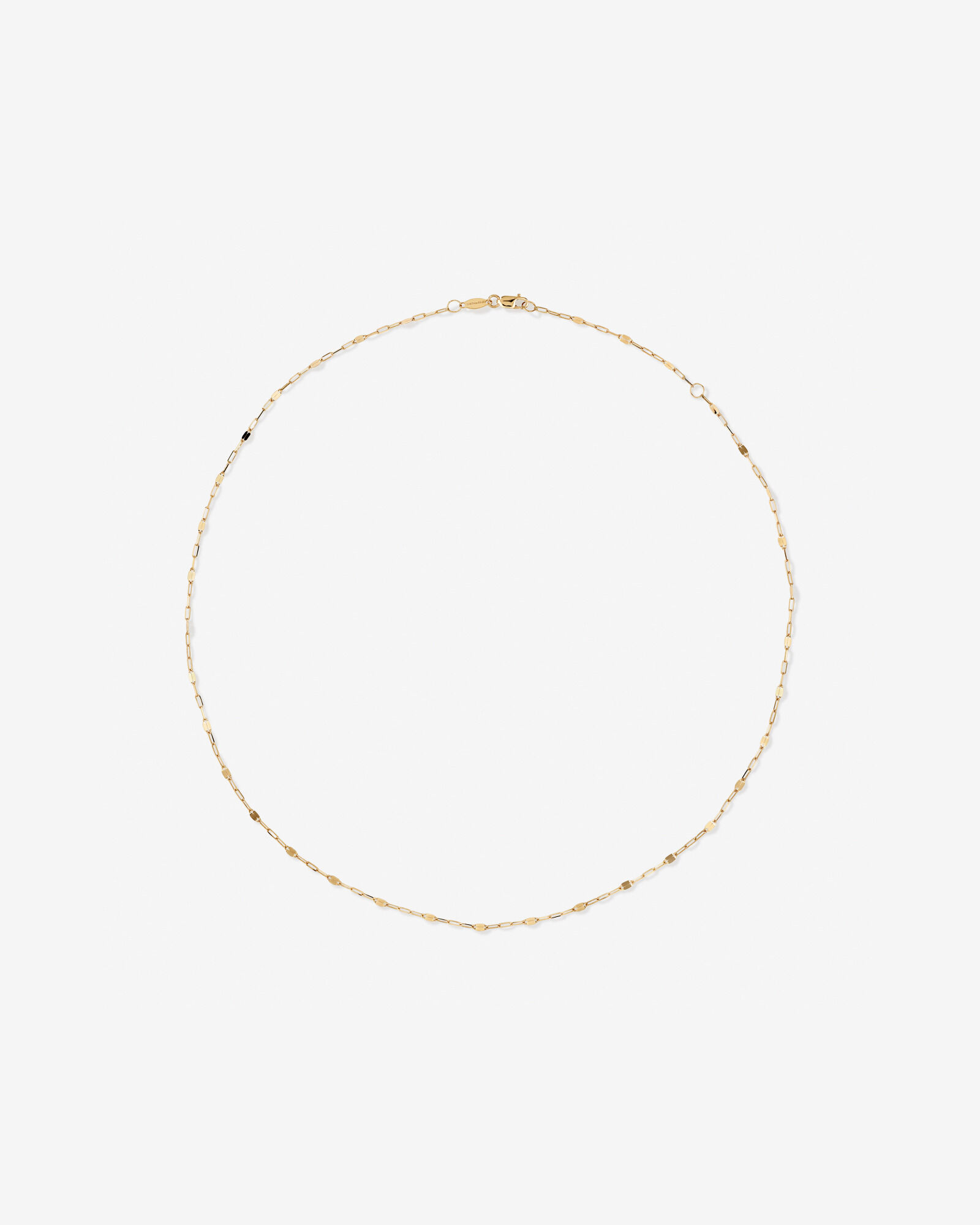 50cm (20") Oval Mirror Cable Chain in 10kt Yellow Gold