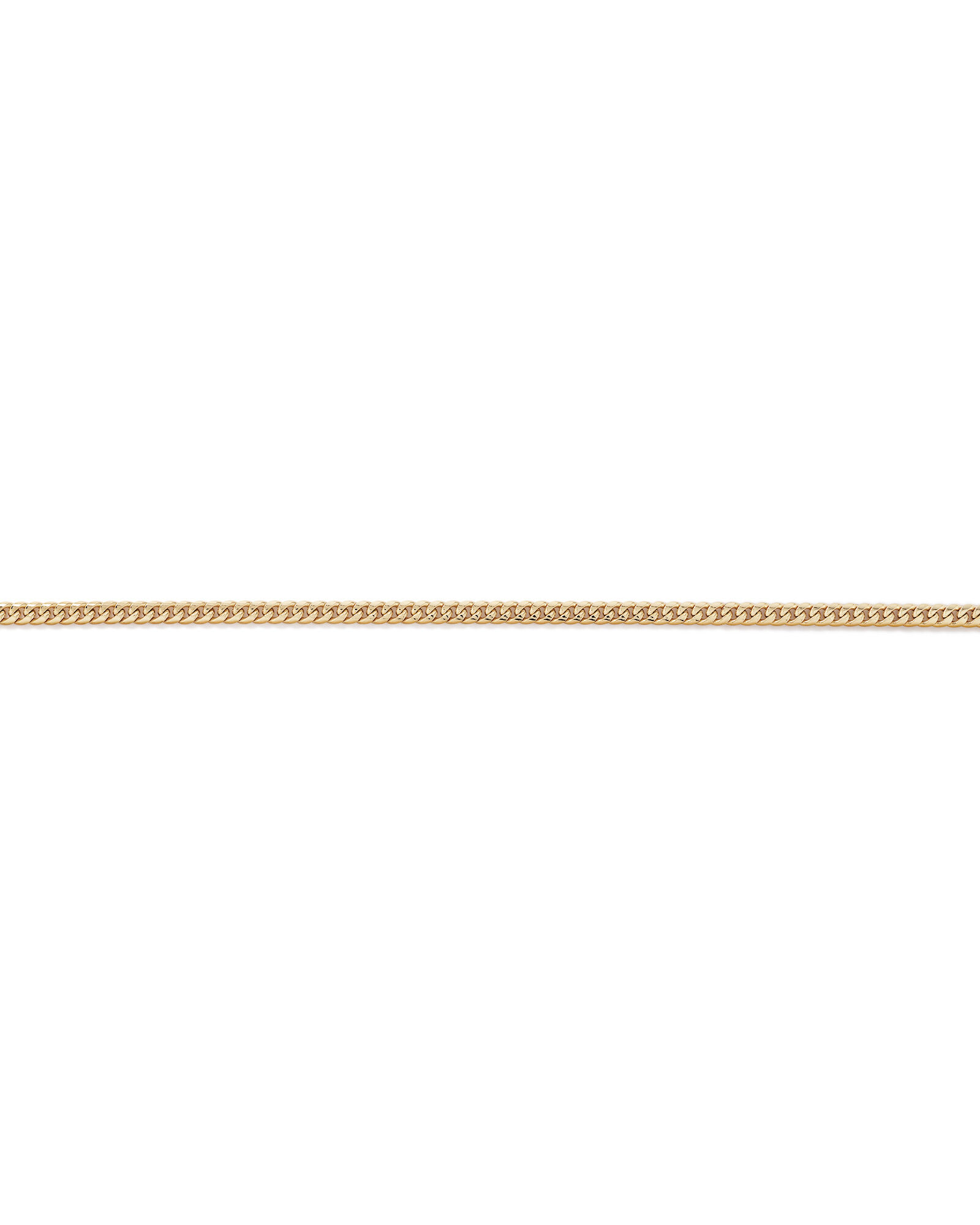 50cm (20") 6.15mm Width Semi Solid Miami Curb Chain in 10kt Yellow Gold