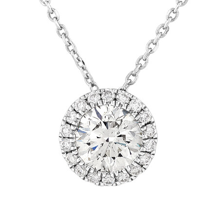 Sir Michael Hill Designer Fashion Pendant with 0.90 Carat TW Diamonds in 18kt White Gold Sir Michael Hill Designer Fashion Pendant with 0.90 Carat TW Diamonds in 18kt White Gold