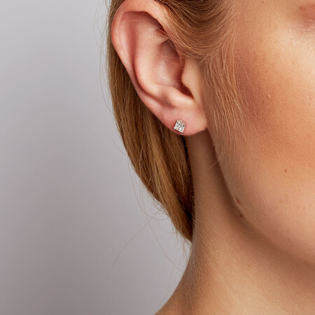 Certified Stud Earrings with 0.46 Carat TW of Diamonds in 14kt White Gold Certified Stud Earrings with 0.46 Carat TW of Diamonds in 14kt White Gold