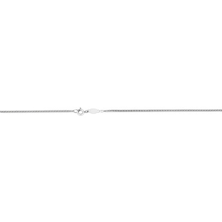 55cm (22") 1mm-1.5mm Width Curb Chain in 10kt White Gold 55cm (22") 1mm-1.5mm Width Curb Chain in 10kt White Gold