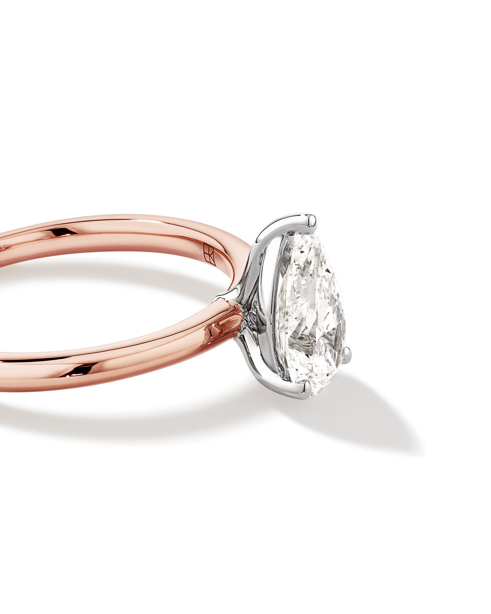 1.25 Carat TW Pear Laboratory-Grown Diamond Solitaire Engagement ring in 14kt Rose and White Gold