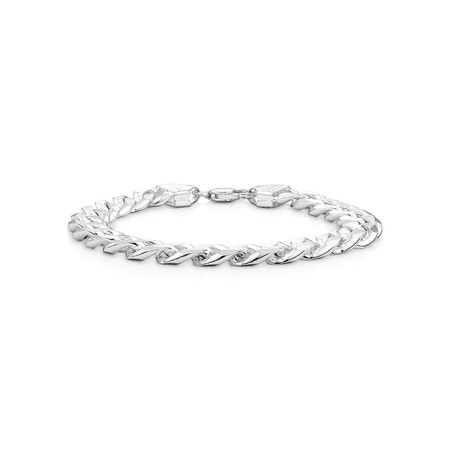 23cm (9.5") Men's Curb Bracelet in Sterling Silver 23cm (9.5") Men's Curb Bracelet in Sterling Silver