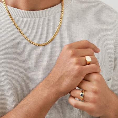 60cm (24") 6.5mm-7mm Width Solid Curb Chain in 10kt Yellow Gold 60cm (24") 6.5mm-7mm Width Solid Curb Chain in 10kt Yellow Gold