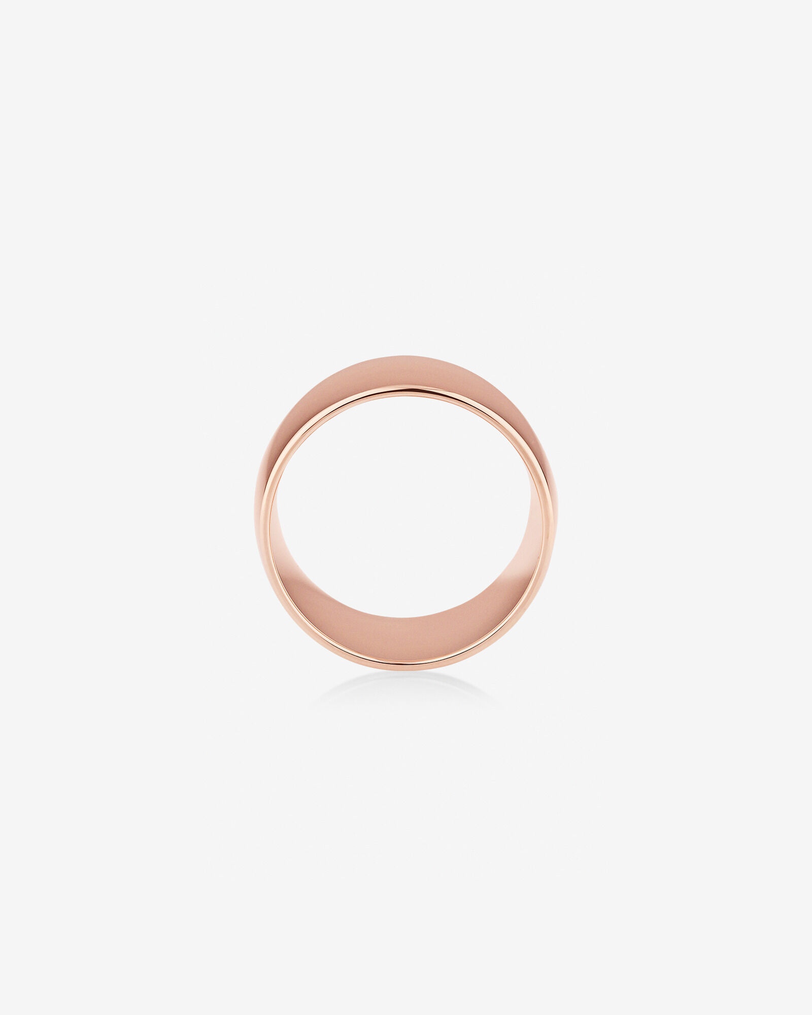 12mm Barrel Ring in 10kt Rose Gold