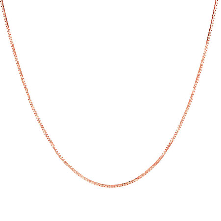 50cm (20") Box Chain in 10kt Rose Gold 50cm (20") Box Chain in 10kt Rose Gold