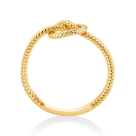 Overhand Rope Knot Ring in 10kt Yellow Gold Overhand Rope Knot Ring in 10kt Yellow Gold