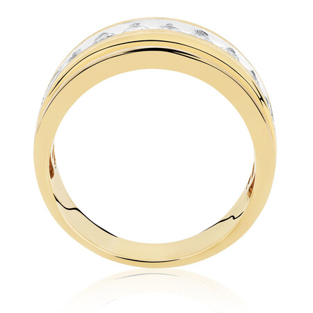 Men's Ring with 1 Carat TW of Diamonds in 10kt Yellow Gold Men's Ring with 1 Carat TW of Diamonds in 10kt Yellow Gold