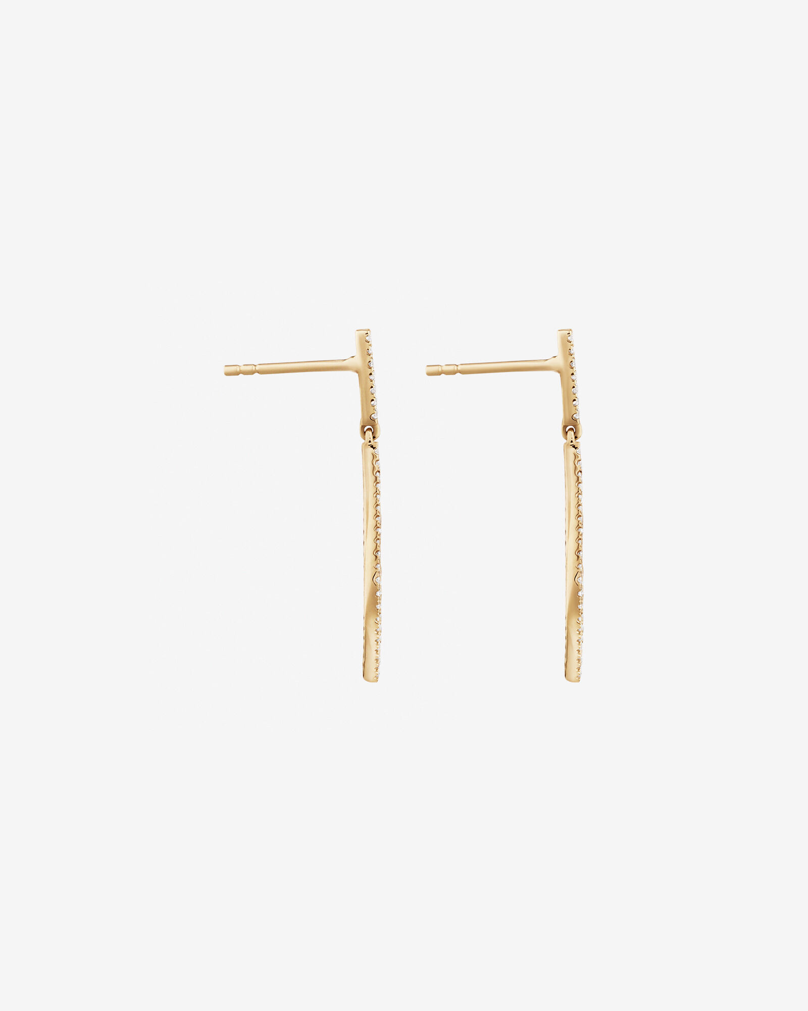 Drop Earrings with .25 Carat TW Diamonds in 10kt Yellow Gold