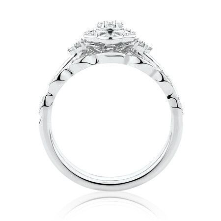 Evermore Bridal Set with 1/8 Carat TW of Diamonds in 10kt White Gold Evermore Bridal Set with 1/8 Carat TW of Diamonds in 10kt White Gold