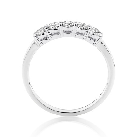 Evermore Wedding Band with 0.50 Carat TW of Diamonds in 14kt White Gold Evermore Wedding Band with 0.50 Carat TW of Diamonds in 14kt White Gold