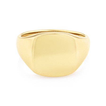 Men's Signet Ring in 10kt Yellow Gold Men's Signet Ring in 10kt Yellow Gold