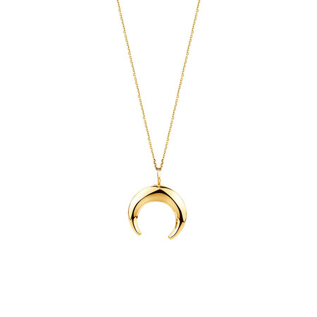 Crescent Pendant In 10kt Yellow Gold Crescent Pendant In 10kt Yellow Gold