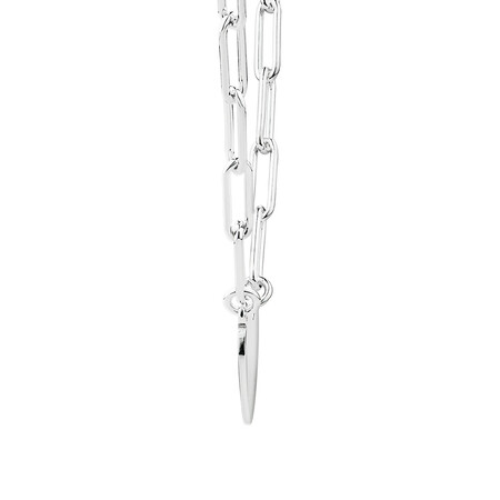 45cm (18") Heart Paperclip Necklace in Sterling Silver 45cm (18") Heart Paperclip Necklace in Sterling Silver