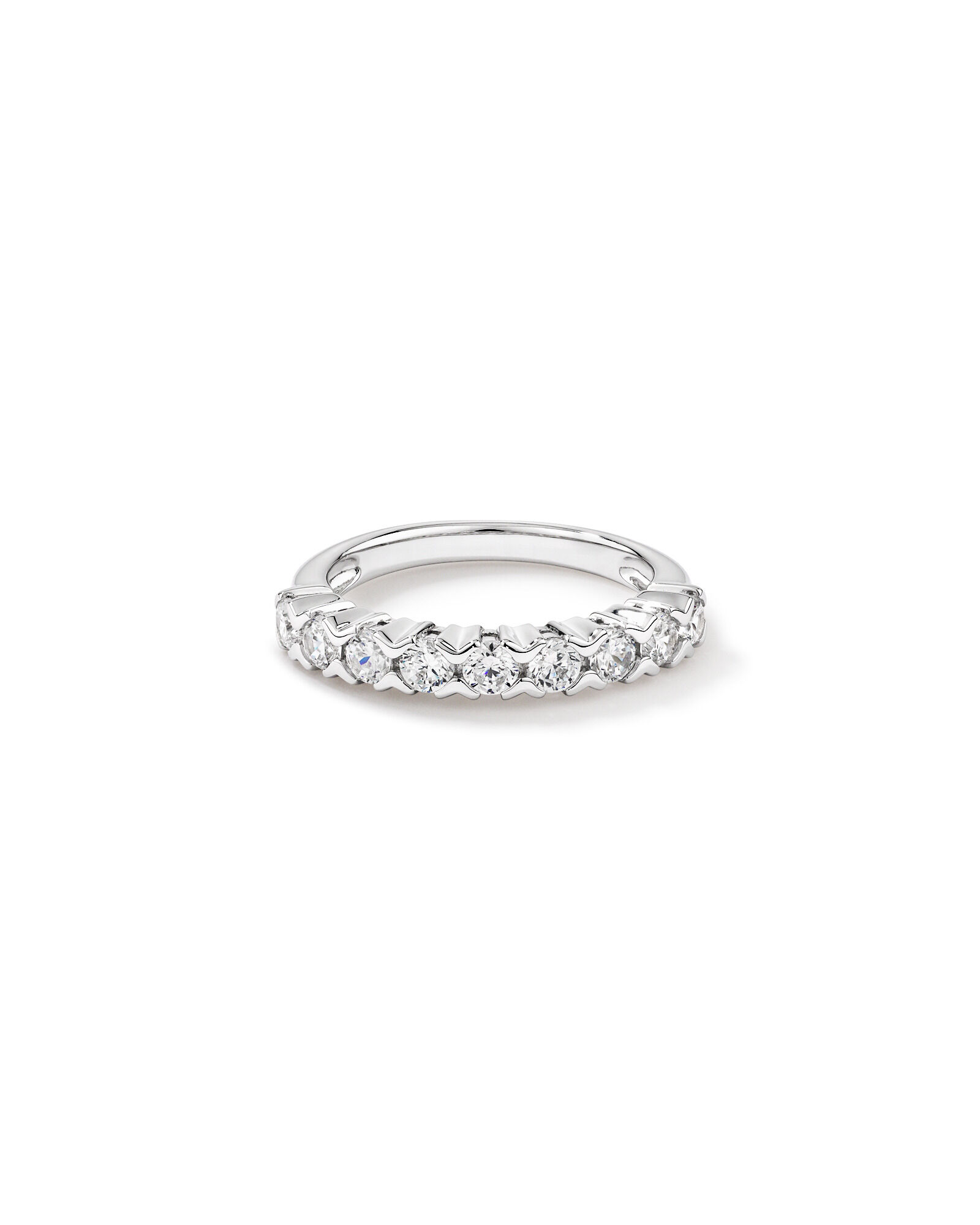 Gold eternity ring cubic zirconia sales