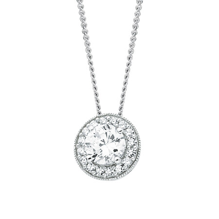 Pendant with Cubic Zirconias in Sterling Silver Pendant with Cubic Zirconias in Sterling Silver