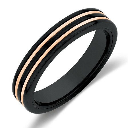 Ring in Black Titanium & 10kt Rose Gold Ring in Black Titanium & 10kt Rose Gold