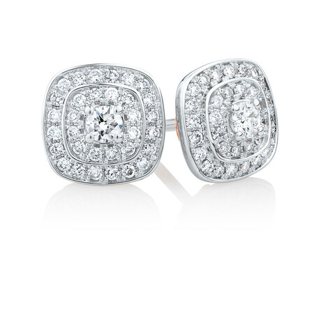 Whitefire Stud Earrings with 1/2 Carat TW of Diamonds in 18kt White Gold & 22ct Yellow Gold Whitefire Stud Earrings with 1/2 Carat TW of Diamonds in 18kt White Gold & 22ct Yellow Gold