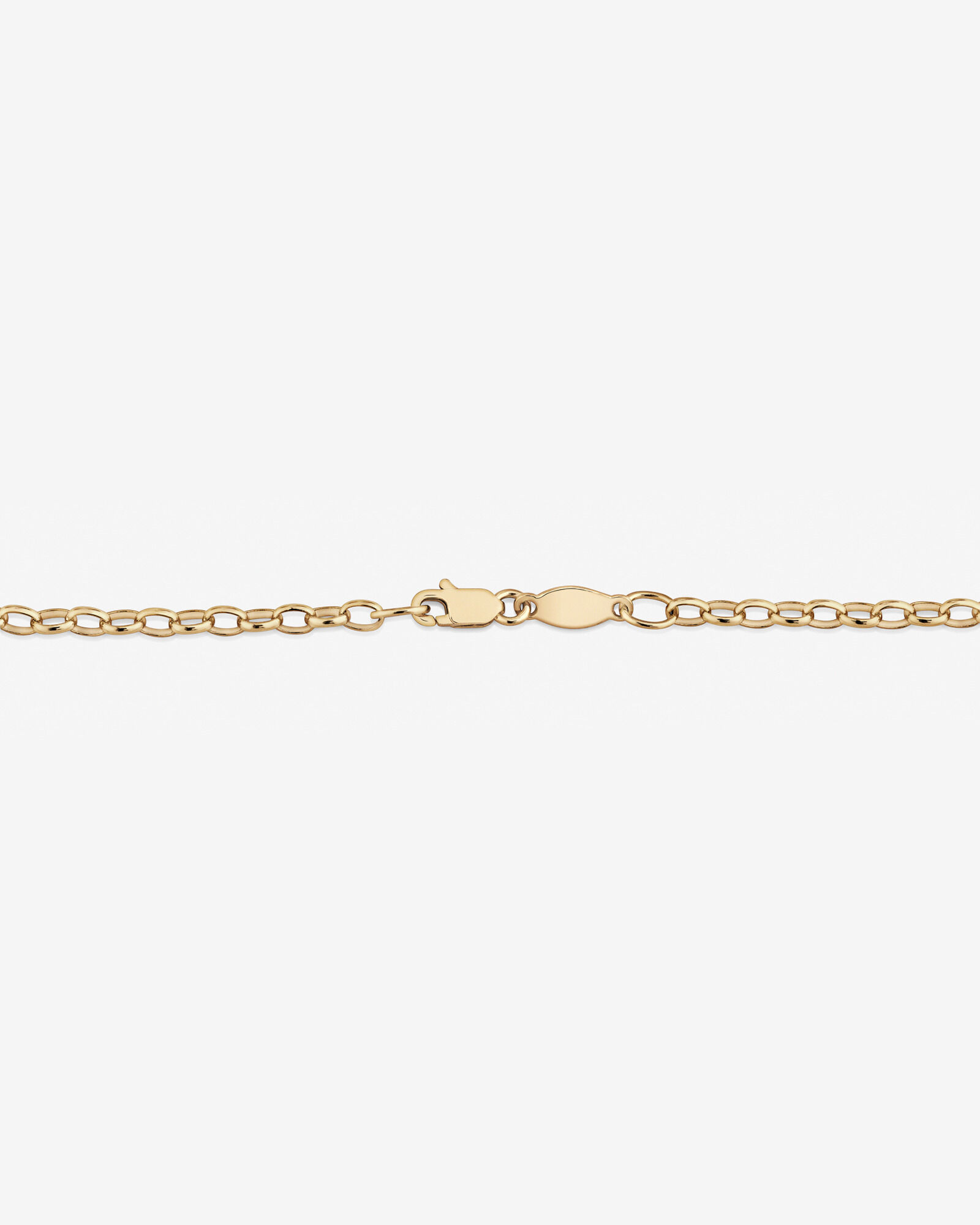 50cm (20") Oval Belcher Chain in 10kt Yellow Gold