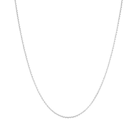 45cm (18") Solid Belcher Chain in 10kt White Gold 45cm (18") Solid Belcher Chain in 10kt White Gold