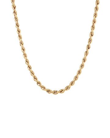 45cm (18") 2mm-2.5mm Width Rope Chain in 10kt Yellow Gold 45cm (18") 2mm-2.5mm Width Rope Chain in 10kt Yellow Gold
