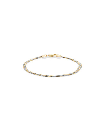 19cm (7.5") Fancy Bracelet in 10kt Yellow & White Gold 19cm (7.5") Fancy Bracelet in 10kt Yellow & White Gold