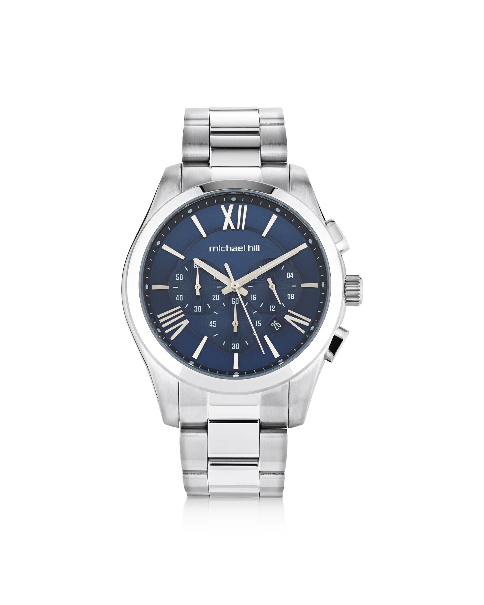 Montre chronographe en acier inoxydable pour homme