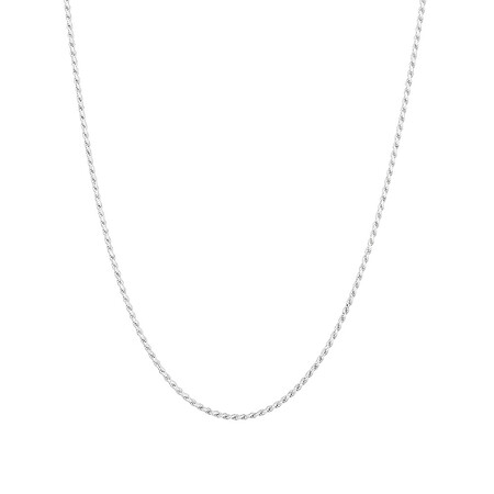 50cm (20") Rope Chain in Sterling Silver 50cm (20") Rope Chain in Sterling Silver