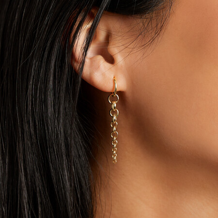 Drop Earrings in 10kt Yellow Gold Drop Earrings in 10kt Yellow Gold