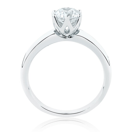 Whitefire Solitaire Engagement Ring with a 1 Carat TW Diamond in 18kt White & 22kt Yellow Gold Whitefire Solitaire Engagement Ring with a 1 Carat TW Diamond in 18kt White & 22kt Yellow Gold