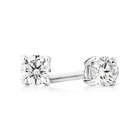 Certified Stud Earrings with 0.30 Carat TW of Diamonds in 14kt White Gold Certified Stud Earrings with 0.30 Carat TW of Diamonds in 14kt White Gold
