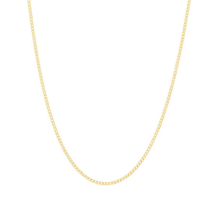 55cm (22") Hollow Curb Chain in 10kt Yellow Gold 55cm (22") Hollow Curb Chain in 10kt Yellow Gold