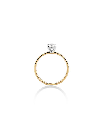 Southern Star Solitaire Engagement Ring with a 0.50 Carat TW Diamond in 18kt Yellow & White Gold Southern Star Solitaire Engagement Ring with a 0.50 Carat TW Diamond in 18kt Yellow & White Gold