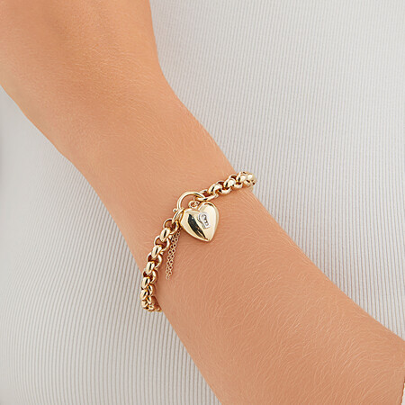 Diamond Set Belcher Bracelet in 10kt Yellow Gold Diamond Set Belcher Bracelet in 10kt Yellow Gold