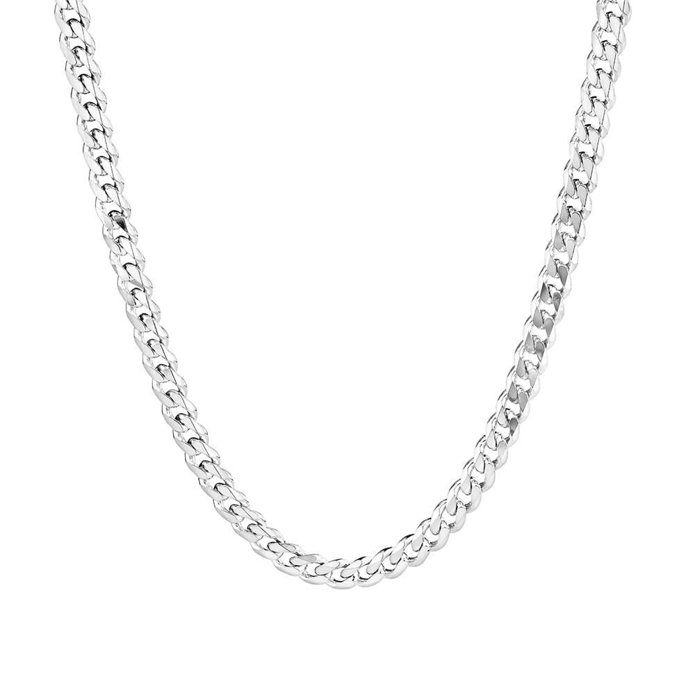 50cm (20") Curb Chain in 925 Sterling Silver