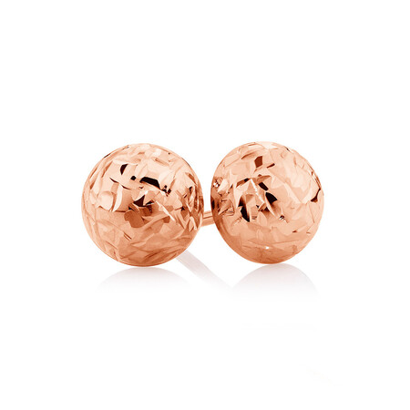7mm Stud Earrings in 10kt Rose Gold 7mm Stud Earrings in 10kt Rose Gold