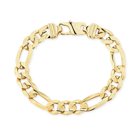 23cm (9.5") Figaro Bracelet in 10kt Yellow Gold 23cm (9.5") Figaro Bracelet in 10kt Yellow Gold