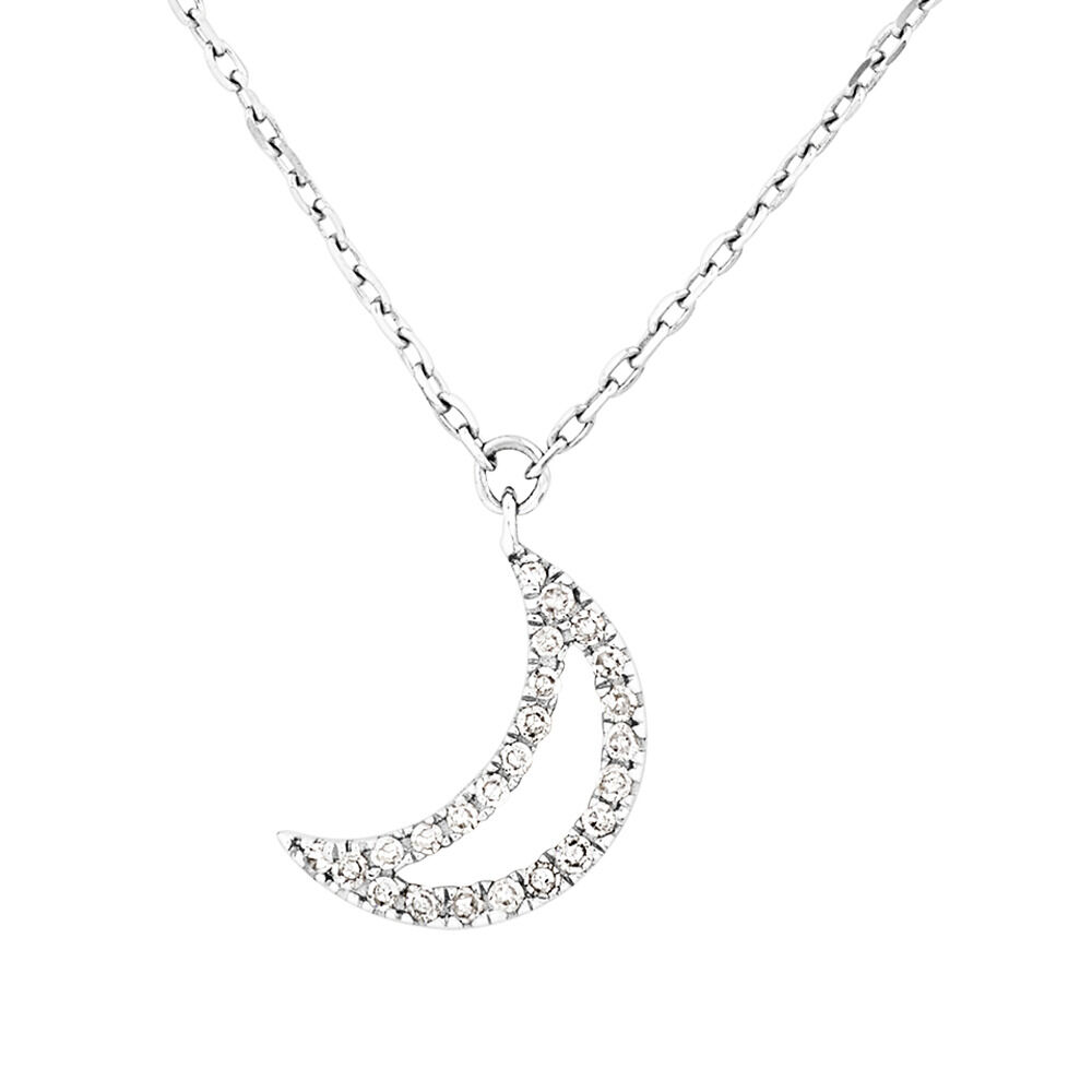Half Moon Diamond Necklace 2024 favors