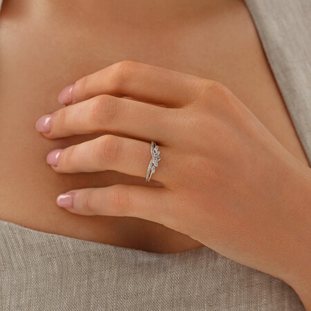 Wedding Band with 0.23 Carat TW of Diamonds in 10ct White Gold Wedding Band with 0.23 Carat TW of Diamonds in 10ct White Gold
