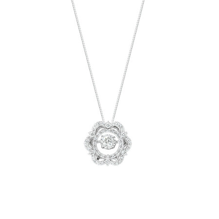 Everlight Pendant with 3/8 Carat TW of Diamonds in 10kt White Gold
