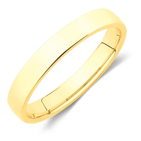 3mm Half Round Wedding Band in 10kt Yellow Gold 3mm Half Round Wedding Band in 10kt Yellow Gold