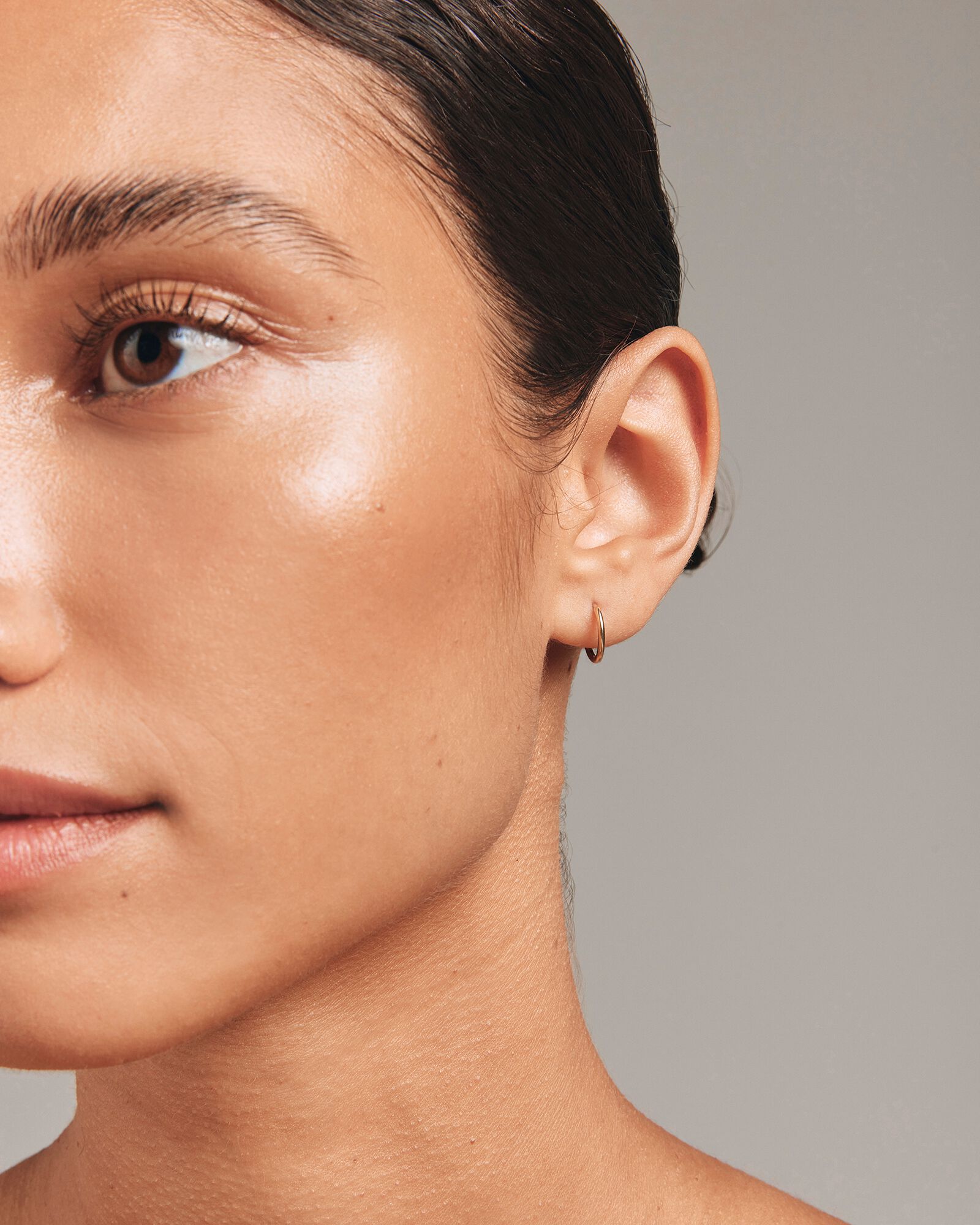 Mini Hoop Earrings in 10kt Yellow Gold