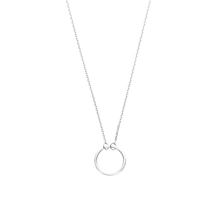 Circle Necklace in Sterling Silver Circle Necklace in Sterling Silver