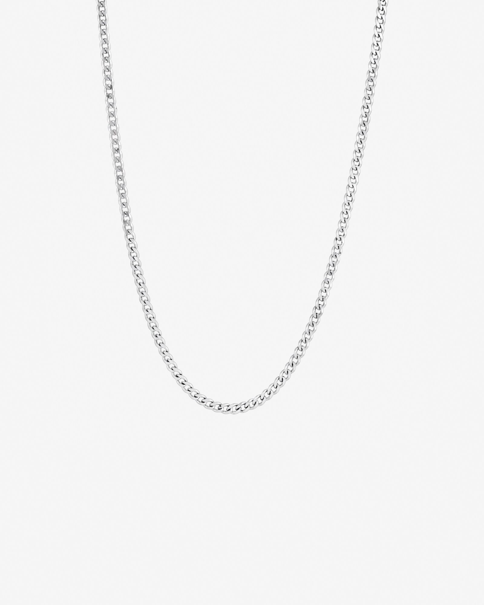 60cm (24") 4.3mm Width Curb Chain in Sterling Silver