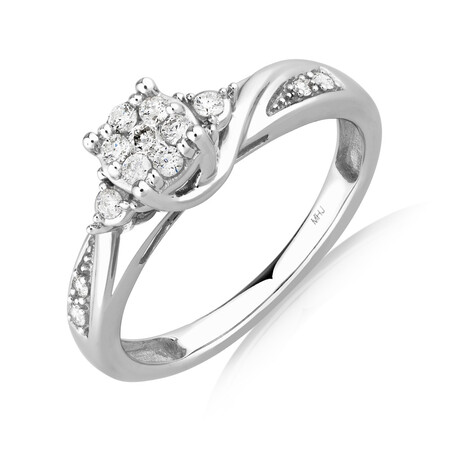Promises of Love Bridal Set with 1/4 Carat TW of Diamonds in 10kt White Gold Promises of Love Bridal Set with 1/4 Carat TW of Diamonds in 10kt White Gold