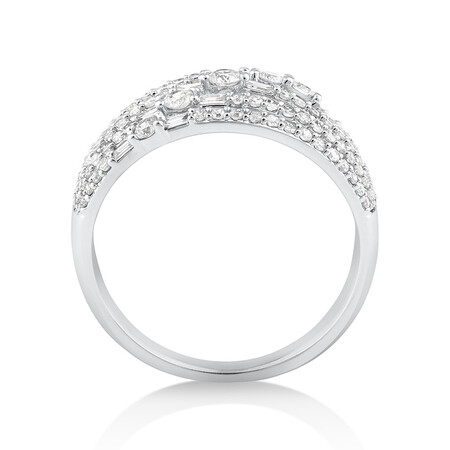 Multi Row Ring with 0.75 Carat TW Diamond in 10kt Yellow Gold Multi Row Ring with 0.75 Carat TW Diamond in 10kt Yellow Gold