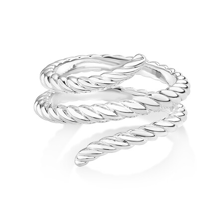 Rope Textured Ring in Sterling Silver Rope Textured Ring in Sterling Silver