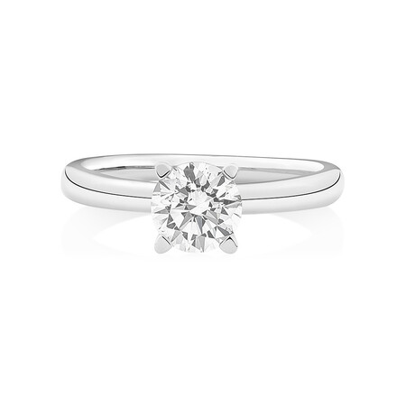 Solitaire Engagement Ring with 1 Carat TW of Diamonds in 14kt White Gold Solitaire Engagement Ring with 1 Carat TW of Diamonds in 14kt White Gold