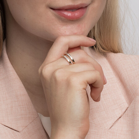 Enhancer Ring with 1/4 Carat TW of Diamonds in 10kt Yellow Gold Enhancer Ring with 1/4 Carat TW of Diamonds in 10kt Yellow Gold